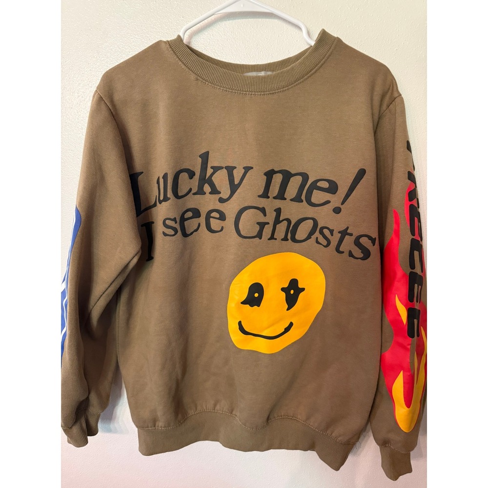 Kids See Ghosts Lucky Me I See Ghosts Sweatshirt Brown‎ Kanye West CPFM
